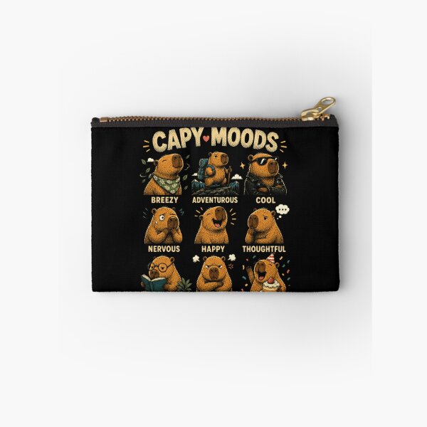Item preview, Capy Moods Capybara Animal Lover Funny Emotions Fan designed and sold by JonesFlora2025.