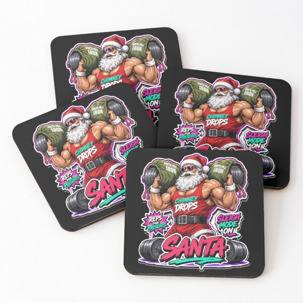 Item preview, Funny Bodybuilder Santa Gym Christmas Workout designed and sold by Design Vibras.