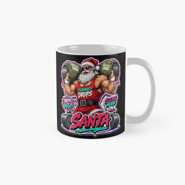 Item preview, Funny Bodybuilder Santa Gym Christmas Workout designed and sold by Design Vibras.