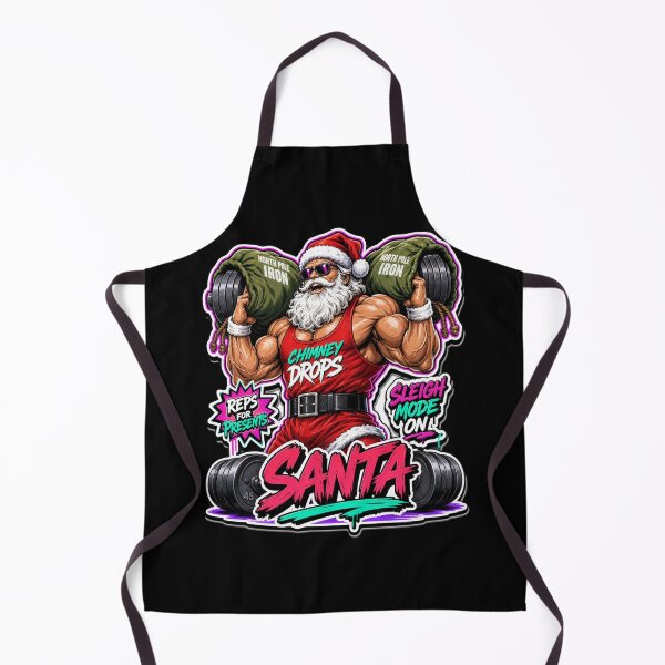 Item preview, Funny Bodybuilder Santa Gym Christmas Workout designed and sold by Design Vibras.