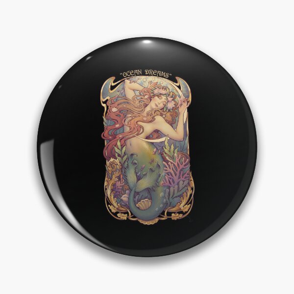 Item preview,  Art Nouveau Mermaid Ocean Goddess designed and sold by NICKAYKOWSKI.
