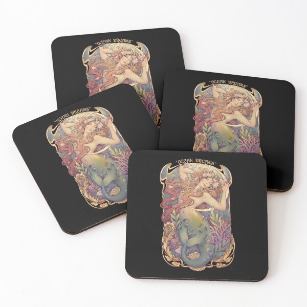 Item preview,  Art Nouveau Mermaid Ocean Goddess designed and sold by NICKAYKOWSKI.