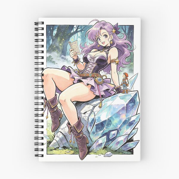 Item preview, Retro-style anime girl, Among Crystals designed and sold by EduMaru.