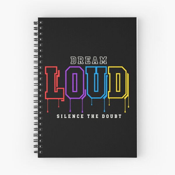 Item preview, Dream Loud Silence the Doubt Dripping Typography designed and sold by the-dovlat.