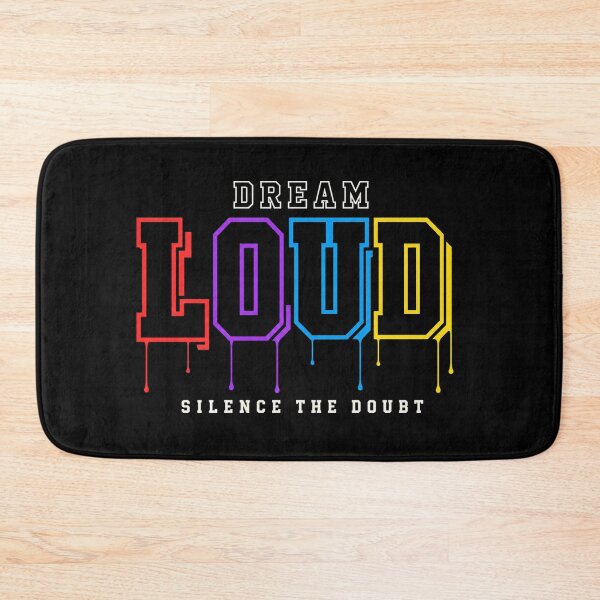 Item preview, Dream Loud Silence the Doubt Dripping Typography designed and sold by the-dovlat.