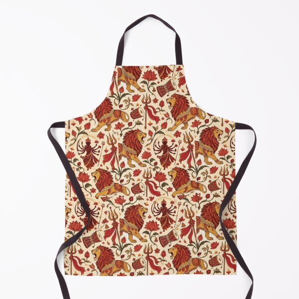 Item preview, Durga Festive Folk Art Seamless Pattern designed and sold by Fanverse Merchandise.