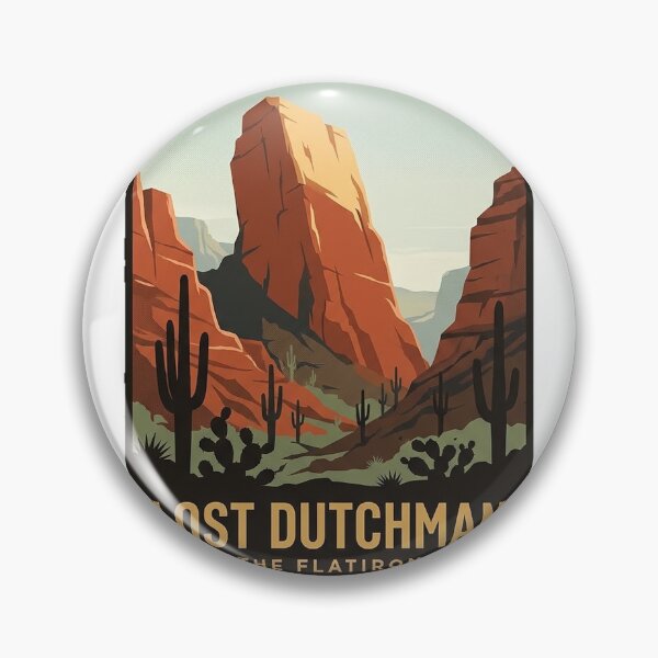 Item preview, The Flatiron Lost Dutchman State Park Arizona Hiking Sticker designed and sold by DetourDgn.