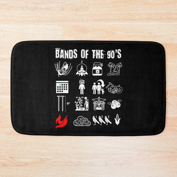 Item preview, funny nerdy iconic alternative rock bands of the 90s designed and sold by RichardHarnish.