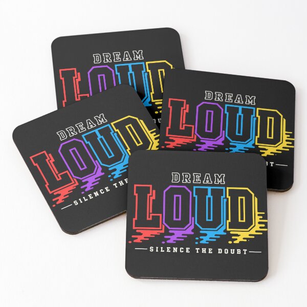 Item preview, Dream Loud Silence the Doubt Colorful Motivational Quote designed and sold by the-dovlat.