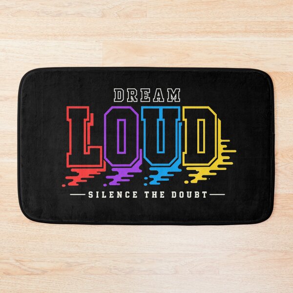 Item preview, Dream Loud Silence the Doubt Colorful Motivational Quote designed and sold by the-dovlat.