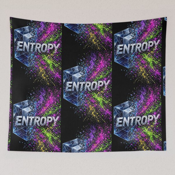 Item preview, Entropy Chaos Theory Science Abstract Art – Funky Disorder Physics Design designed and sold by The Crazy Monkey Design Studio.
