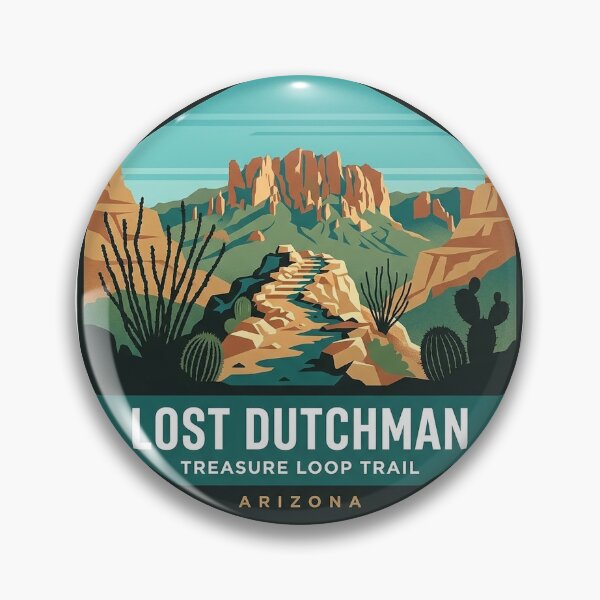 Item preview, Treasure Loop Trail Lost Dutchman State Park Ridge Sticker designed and sold by DetourDgn.