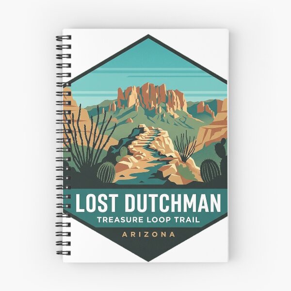 Item preview, Treasure Loop Trail Lost Dutchman State Park Ridge Sticker designed and sold by DetourDgn.