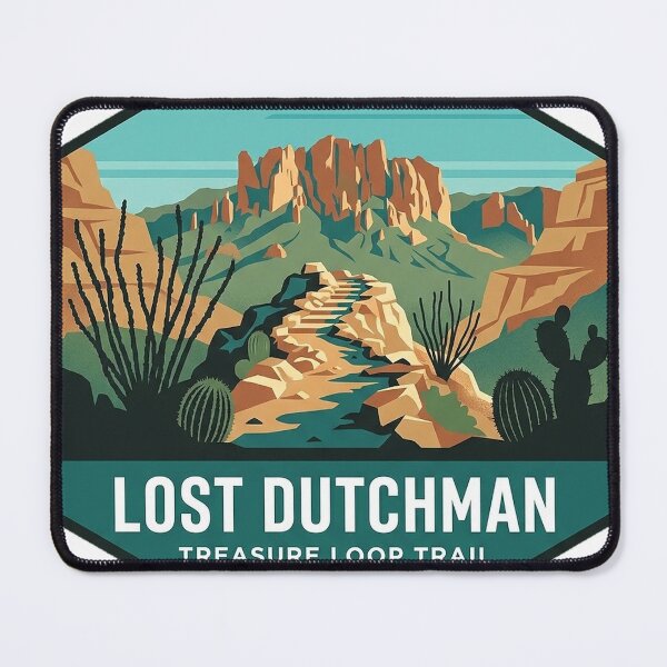 Item preview, Treasure Loop Trail Lost Dutchman State Park Ridge Sticker designed and sold by DetourDgn.