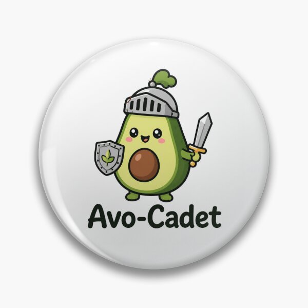 Item preview, Avo-Cadet Funny Avocado Illustration | Foodie Pun Gift designed and sold by moonlit.ink.shop.