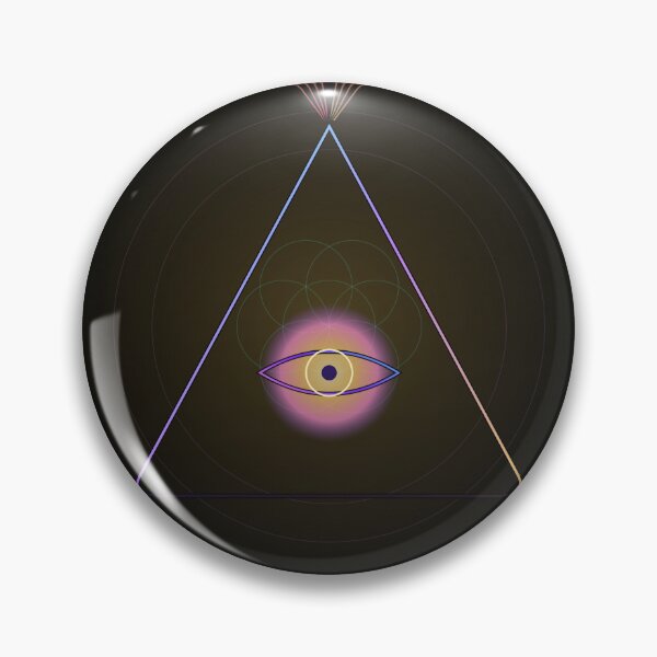 Item preview, All-Seeing Eye Pyramid - Sacred Geometry Occult Design designed and sold by AvalonMoss.