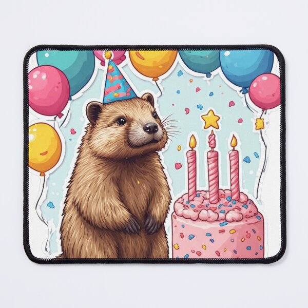 Item preview, Cute Groundhog Birthday Sticker designed and sold by Shivamartwark.