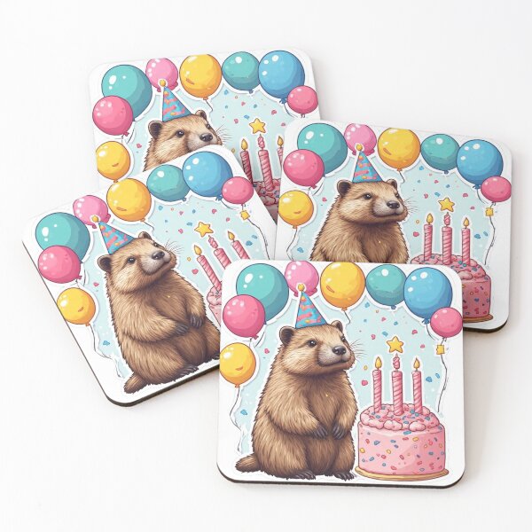 Item preview, Cute Groundhog Birthday Sticker designed and sold by Shivamartwark.