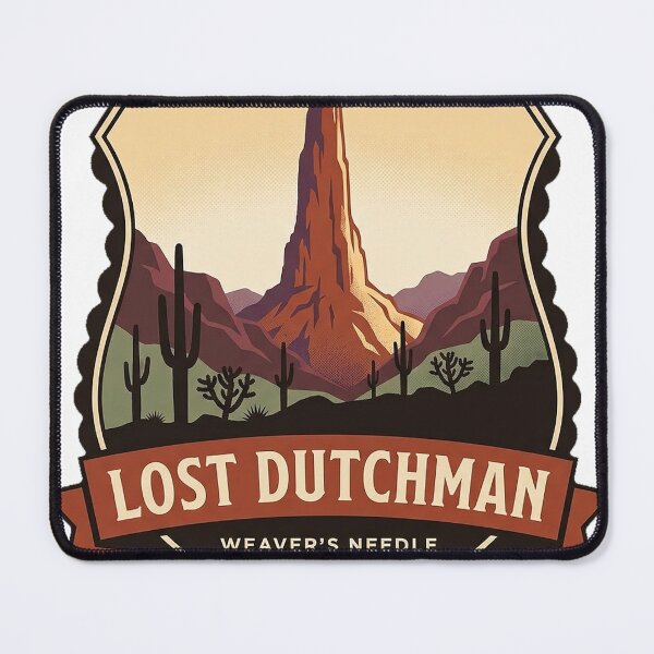 Item preview, Weaver's Needle Lost Dutchman State Park Crest Sticker designed and sold by DetourDgn.