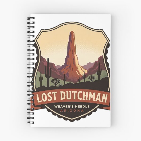 Item preview, Weaver's Needle Lost Dutchman State Park Crest Sticker designed and sold by DetourDgn.