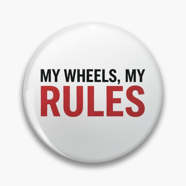 Item preview, My Wheels My Rules - Funny Car Typography Quote on White Background designed and sold by Agnisherl.