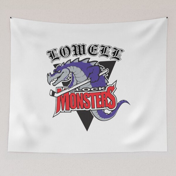 Item preview, Retro Lowell Lock Monsters Hockey Mascot designed and sold by NICHONING12.