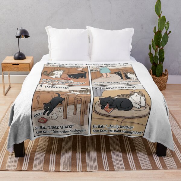 Item preview, Siu Bak & Kam Kam: The Great Noodle Caper Cat Comic designed and sold by PetalsPaws.