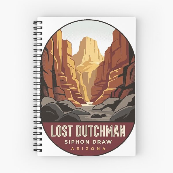 Item preview, Siphon Draw Trail Lost Dutchman State Park Canyon Sticker designed and sold by DetourDgn.
