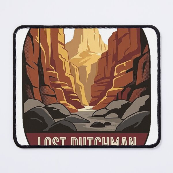 Item preview, Siphon Draw Trail Lost Dutchman State Park Canyon Sticker designed and sold by DetourDgn.
