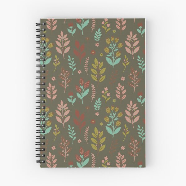 Item preview, Retro Botanical Elements in Olive Green and Turquoise designed and sold by Pattique.