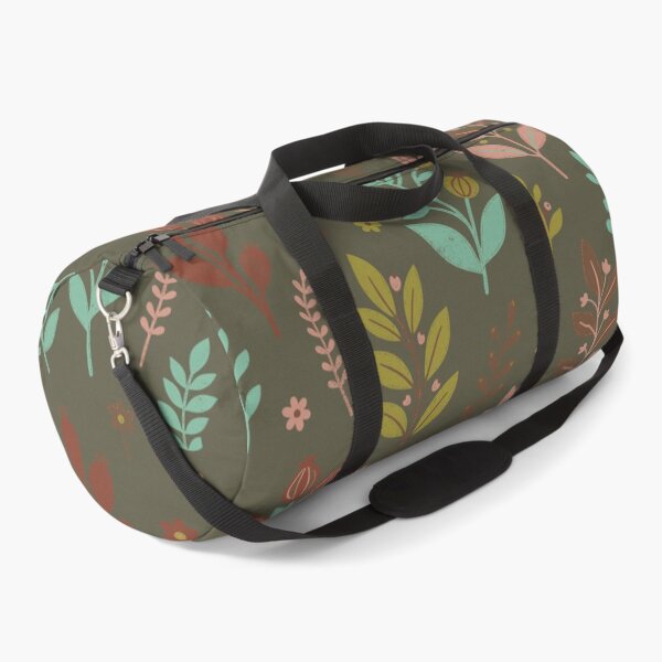 Item preview, Retro Botanical Elements in Olive Green and Turquoise designed and sold by Pattique.