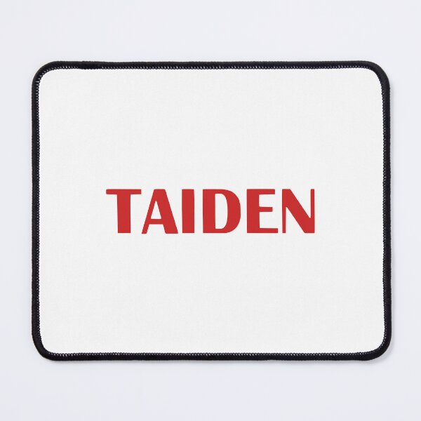 Item preview, TAIDEN Red Text Logo on Black Background designed and sold by modghtr.