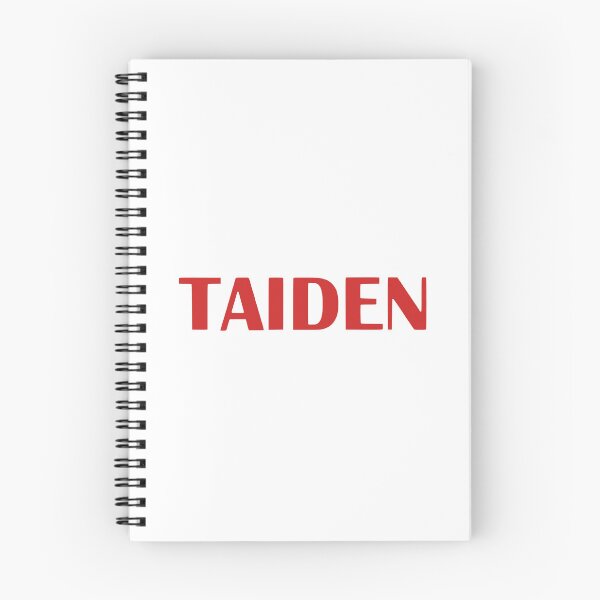 Item preview, TAIDEN Red Text Logo on Black Background designed and sold by modghtr.