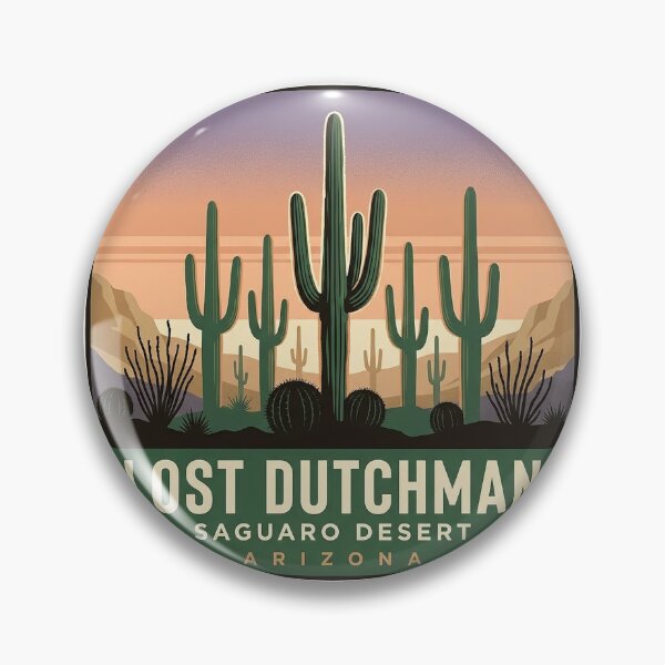 Item preview, Saguaro Desert Lost Dutchman State Park Arizona Sticker designed and sold by DetourDgn.