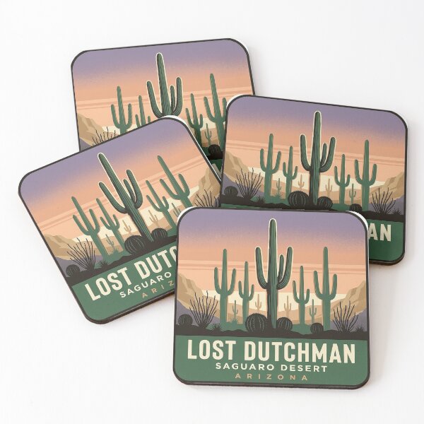 Item preview, Saguaro Desert Lost Dutchman State Park Arizona Sticker designed and sold by DetourDgn.