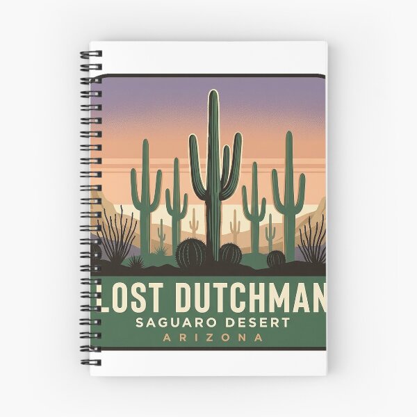 Item preview, Saguaro Desert Lost Dutchman State Park Arizona Sticker designed and sold by DetourDgn.