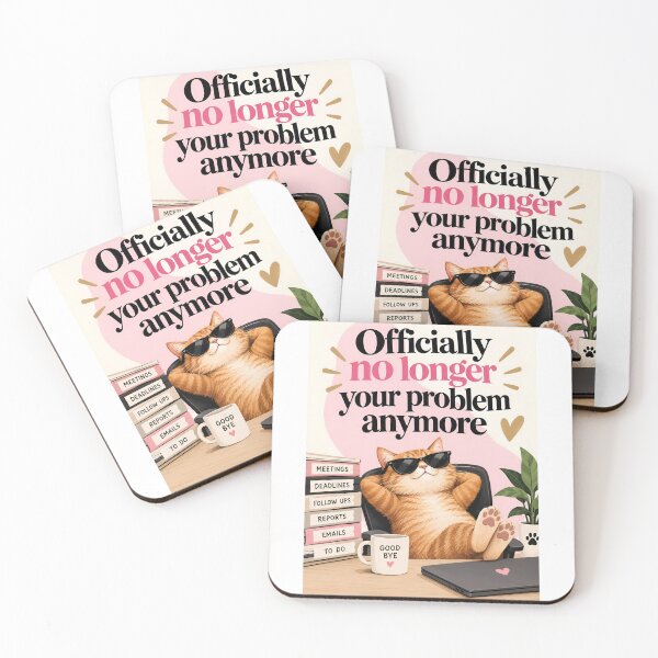 Item preview, Funny Coworker Farewell | Officially No Longer Your Problem | Office Humor designed and sold by Aesthetic-Avenue.