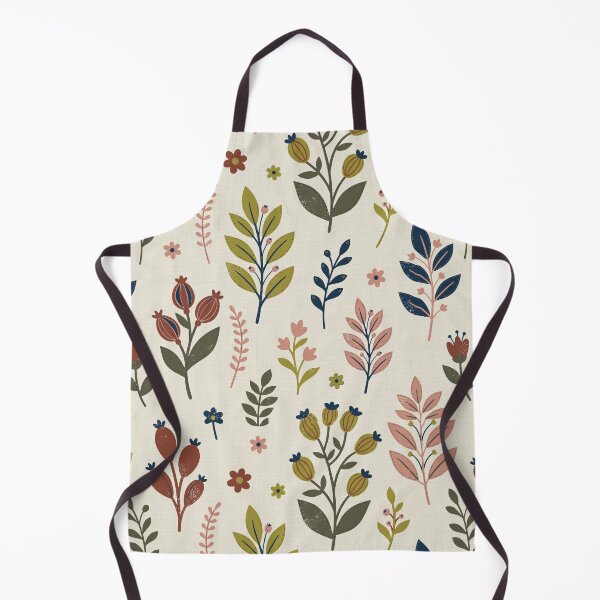 Item preview, Retro Botanical Bouquets in Cream and Terracotta designed and sold by Pattique.