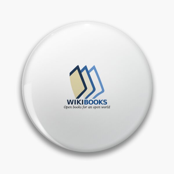 Item preview, Wikibooks Logo with Book Icon on Black Background designed and sold by modghtr.