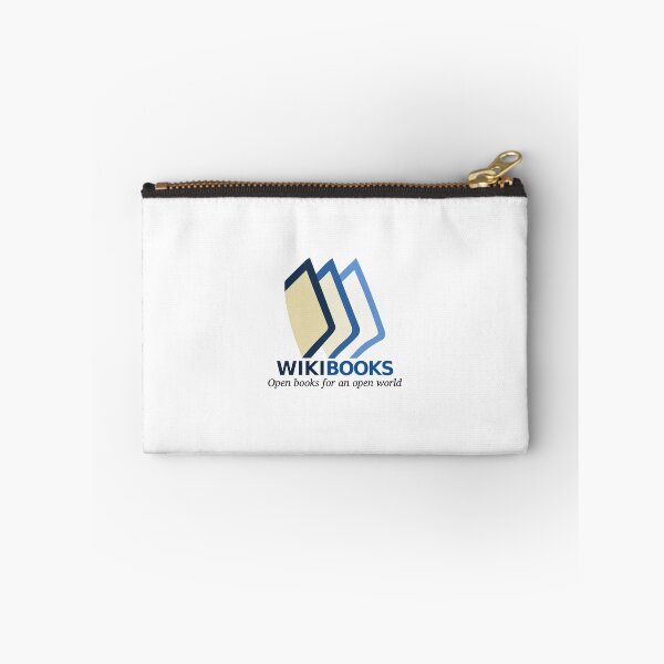 Item preview, Wikibooks Logo with Book Icon on Black Background designed and sold by modghtr.