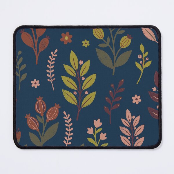 Item preview, Mystical Botanical Elements in Cosmic Blue and Terracotta designed and sold by Pattique.
