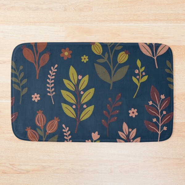 Item preview, Mystical Botanical Elements in Cosmic Blue and Terracotta designed and sold by Pattique.