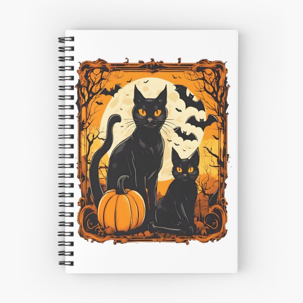 Item preview, Halloween Black Cats and Flying Bats Spooky Night Design designed and sold by tlcgiftcenter.