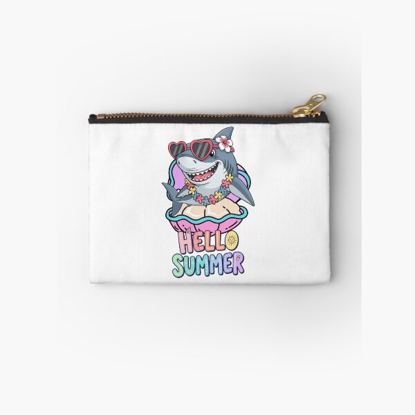 Item preview, Cute Shark Hello Summer Tropical Beach Summer  designed and sold by yuki-hana.
