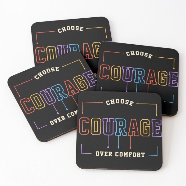 Item preview, Choose Courage Over Comfort Motivational Quote designed and sold by the-dovlat.