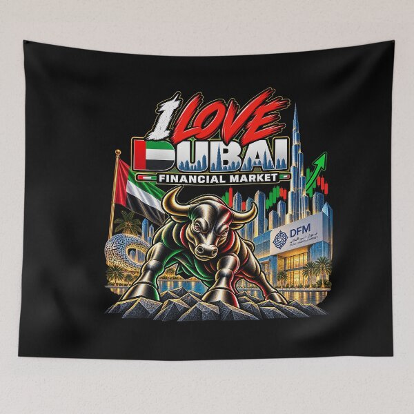 Item preview, I Love Dubai Financial Market Bull designed and sold by NOVYXEL.