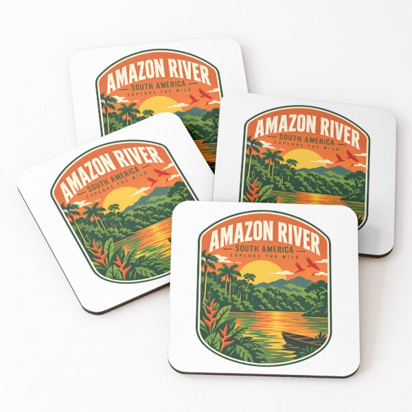Item preview, Amazon River South America Explore The Wild Traveler Explorer Adventure Nature designed and sold by Simsimah26Parks.