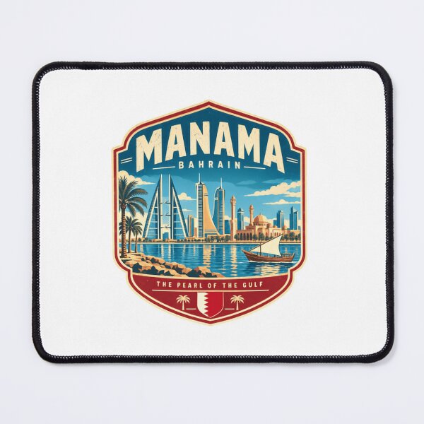 Artikelvorschau, Manama, Bahrain – Die Perle des Golfs – Stadt als Reise-Souvenir entworfen und verkauft von Simsimah26Parks.