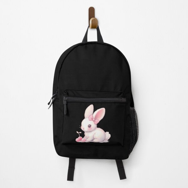 Item preview, Cute White Rabbit With Pink Bow And Cherry designed and sold by arlitoickerson.