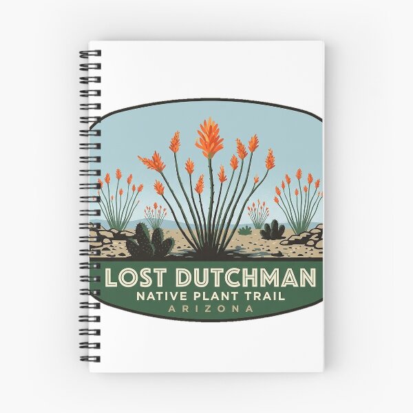 Item preview, Native Plant Trail Ocotillo Bloom Lost Dutchman Sticker designed and sold by DetourDgn.